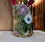 Wazon ceramiczny pastelowe kwiaty