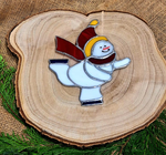 Zawieszka witrażowa "bałwanek" / Nr artykułu: W-3/10/25/Ł