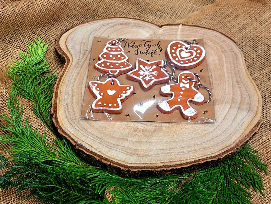 Ceramiczne ozdoby choinkowe (zest.) / Nr artykułu: C-2/12/25/Ł