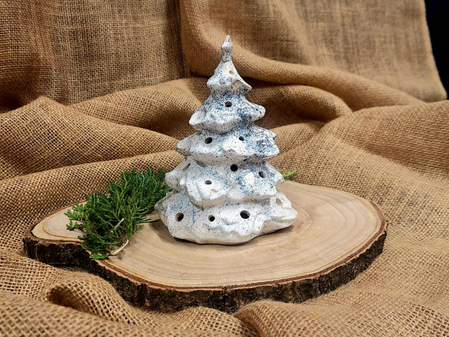 Lampion ceramiczny - choinka / Nr artykułu: C-52/12/25/Ł